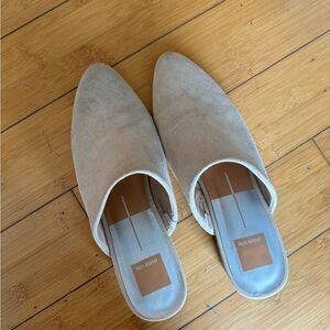 Dolce Vita Women's Beige Suede Mules